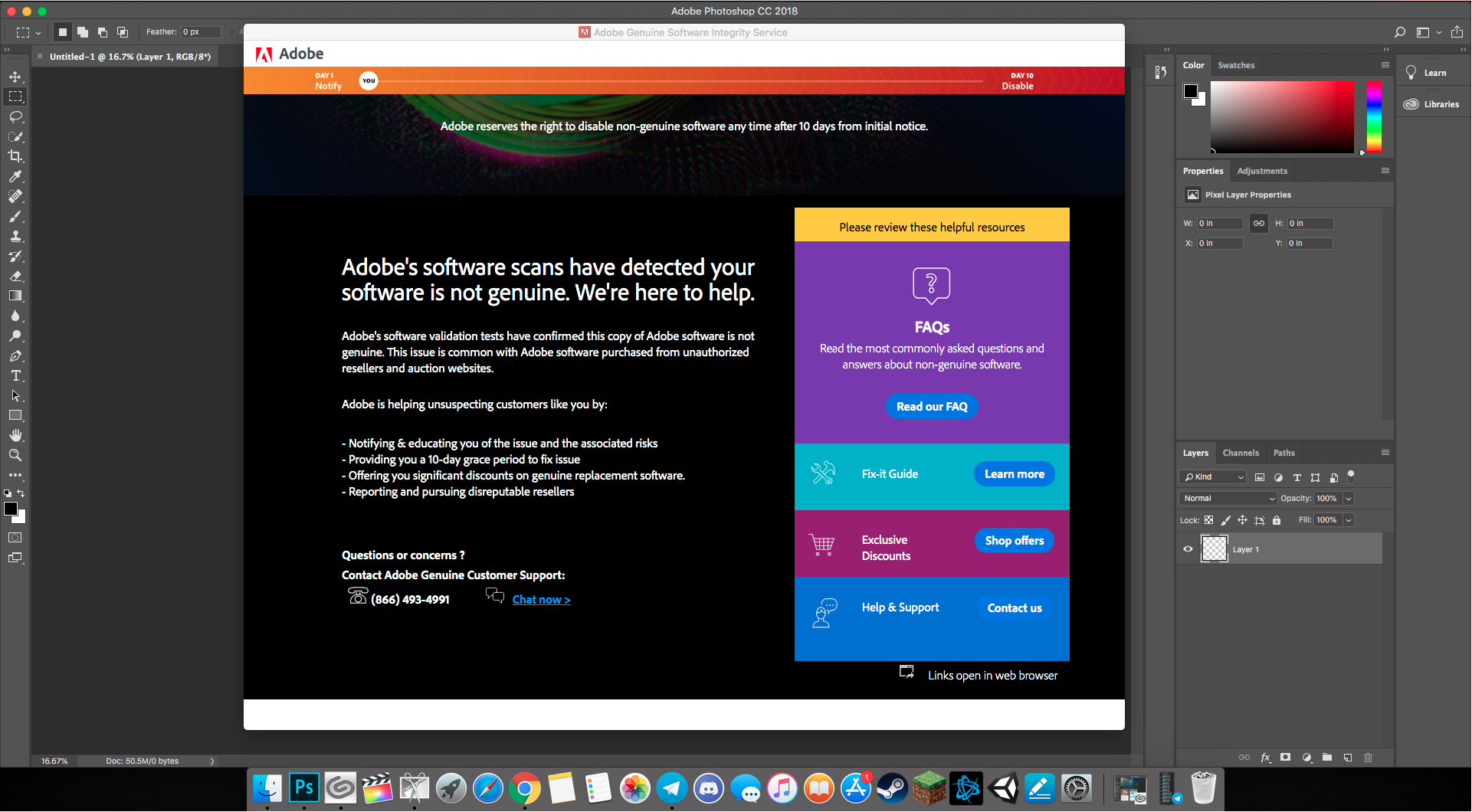 Disable adobe genuine software integrity service mac 2018